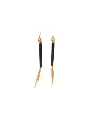Bespoke Skull Bar Tassel Earrings