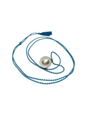 Ilado Aqumarine Sterling Silver Harmony Ball Pendant Necklace