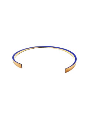 Uncommon Matters Gold Tone Blue Statement Necklace