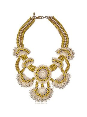 Sveva Gold Tone Beaded Rosaro Necklace