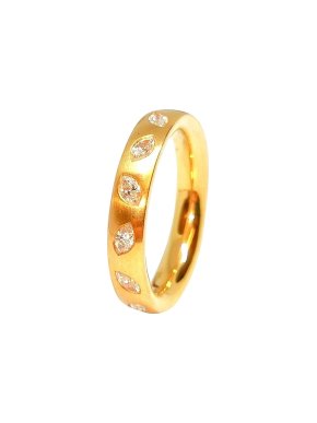 Paul Spurgeon 18kt Gold Marquis Diamond Ring