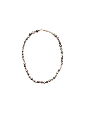 Marie Lichtenberg Mauli Full Black Pearl Single-Strand Necklace