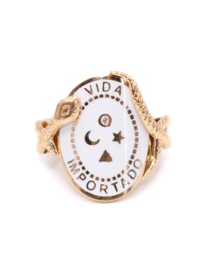 Foundrae 18kt Yellow Gold Wholeness Cigar Band Ring