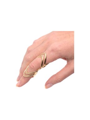 Mason Stanley Gold Double Bermuda Knuckle Ring 7