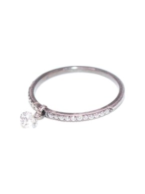 Raphaele Canot 18ct White Gold & White Diamond Pave Set-Free Ring 6