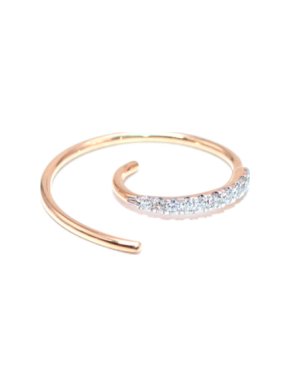 Maria Black 14k Yellow Gold & White Diamond Pave Single Earring