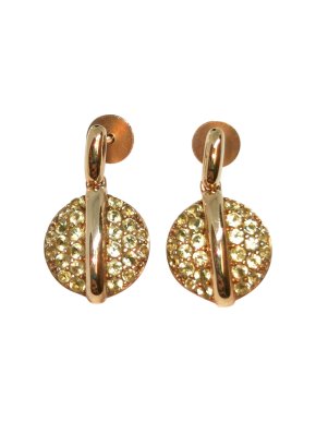 Fiorelli Yellow Gold Peridot Drop Earrings