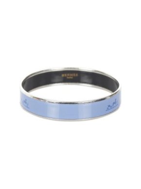 Hermes Blue Enamel Bangle
