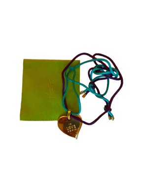 Yves Saint Laurent Vintage In Love Again Heart Pendant Necklace