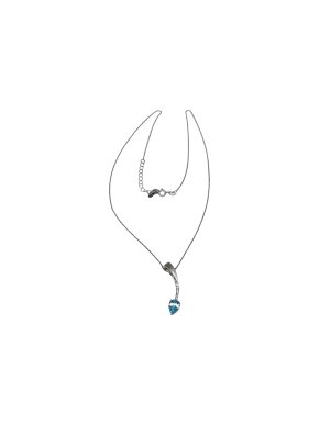 Fei Lui Sterling Silver & Blue Topaz Pendant Necklace