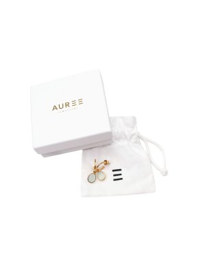 Auree Gold & Topaz Interchangeable Gemstone Earrings