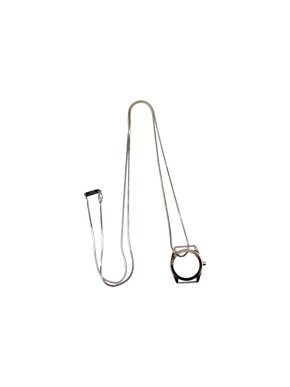Maison Martin Margiela Silver-Tone Watch Pendant Necklace