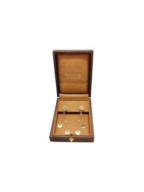 Robinson Pelham Handmade 18ct Gold Drop Earrings