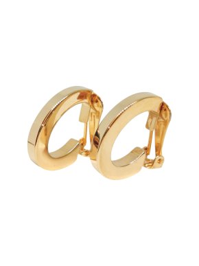 Salvatore Ferragamo Gold-Tone Clip Earrings