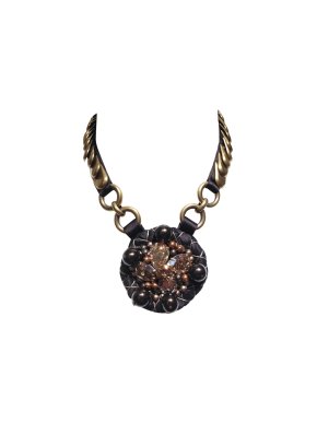 Miu Miu Brass & Swarovski Necklace