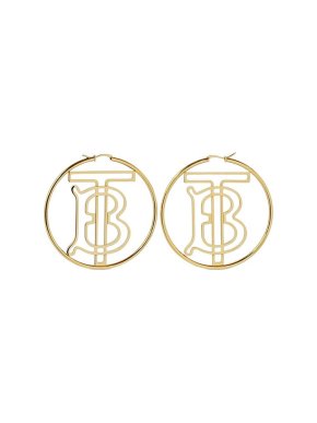 Burberry TB Monogram Cut-Out Earrings