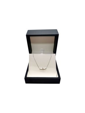 18ct White Gold Diamond Butterfly Pendant Necklace