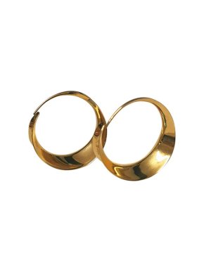 Michael Good 18ct Gold Sculpted Hoop Earrings