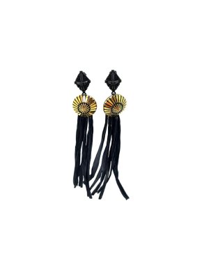 Lulu Frost Hessian Fringed Earrings