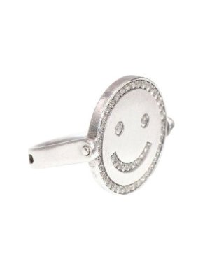 Diamond Rotatable Smile/Sulk Ring