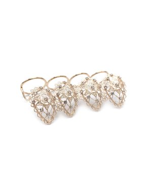 Dior D-Renaissance Filigree Knuckle Duster Ring