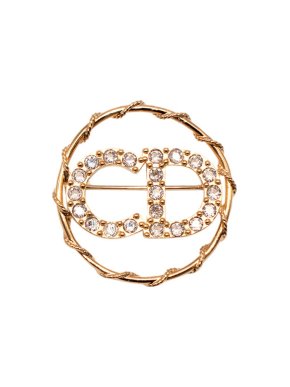 Dior Crystal Embellished Clair D Lune Brooch