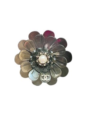 Chanel 3D Camellia Lucite Brooch