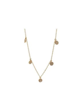 Shy Diamond Circle Station Necklace
