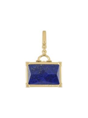 Louis Vuitton 18ct yellow gold & lapiz lazuli suitcase charm