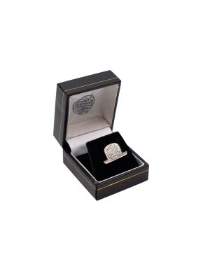 Lock & Co London silver embossed hat pin brooch