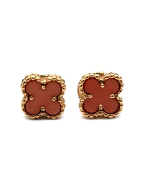 Van Cleef & Arpels Small Coral Clove Earring