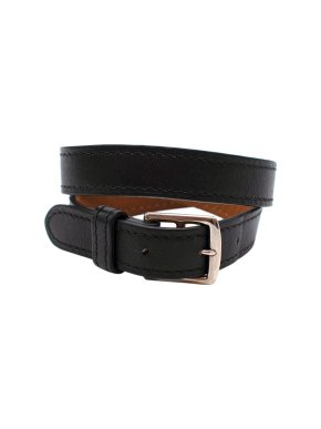 Hermes Black Leather Bracelet