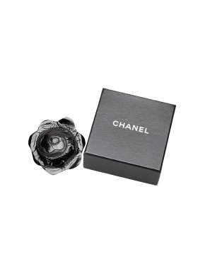 Chanel Camellia Patent Brooch