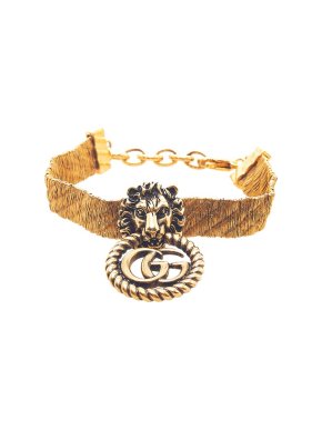 Gucci GG Marmont Lion Head Bracelet