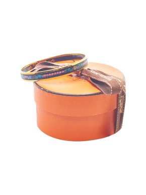 Hermes Printed Narrow Enamel Bangle