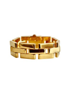 Saint Laurent Gold Tone Chain Link Bracelet