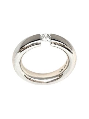 Niessing Platinum Set Diamond Fusion Ring - Size L