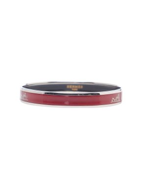 Hermes Red Enamel Bangle
