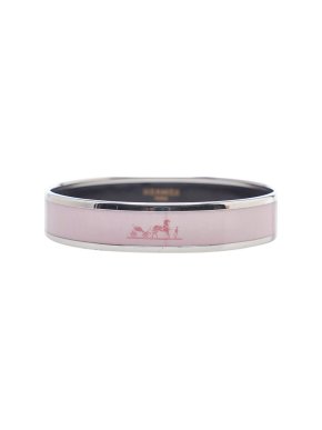 Hermes Pink Caleche Enamel Bangle