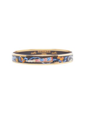 Hermes Cloisonne Narrow Enamel Bangle
