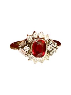 David Simmons 18ct Gold Ruby & Diamond Ring