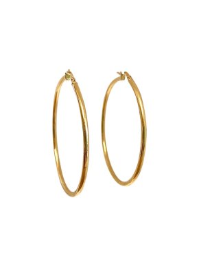 14k Gold 45mm Hoop Earrings