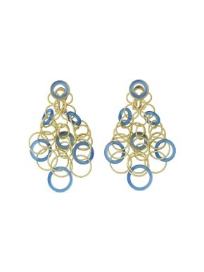 Buccellati 18ct Yellow Gold & Chalcedony Hawaii Color Earrings