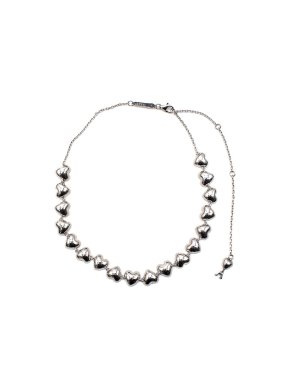 x Alan Crocetti Sterling Silver Ami de Cœur Heart Chain Necklace