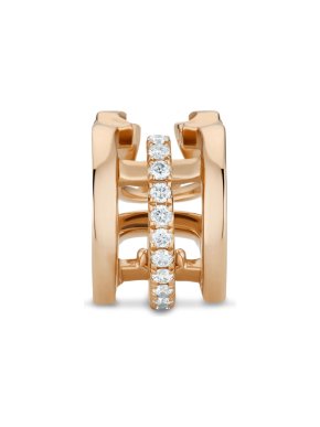 De Beers Rose Gold & Diamond Single Earring