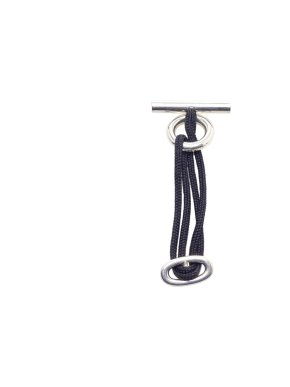 Hermes Sterling Silver Skipper Rope Bracelet