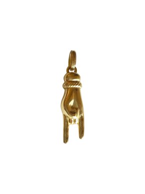 Dolce & Gabbana 18k Gold Mano Cornuto Pendant