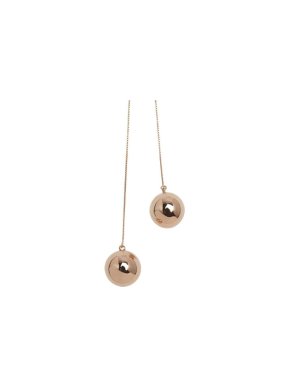 Bottega Veneta Rose Gold Plated Sphere Pendant Necklace