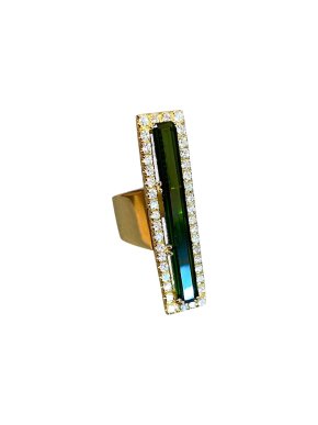 Graff Diamond & Tourmaline 18ct Yellow Gold Ring