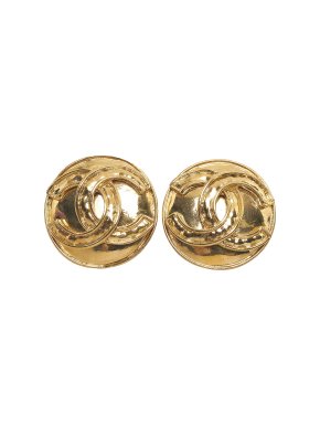 Chanel Gold CC Clip-on Earrings